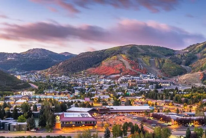 Framed Print : Park City, Utah, USA downtown in autumn at dusk Framed Print : Park City, Utah, USA downtown in autumn at dusk