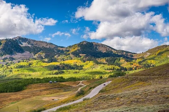 Framed Print : Park City, Utah, USA scenic landscape in Wasatch Back during autumn Framed Print : Park City, Utah, USA scenic landscape in Wasatch Back during autumn