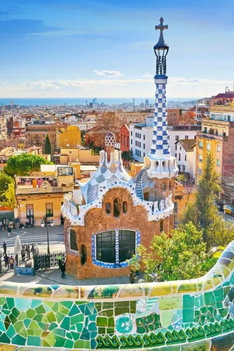Framed Print : Park Guell by Antoni Gaudi, Barcelona, Catalonia, Spain Framed Print : Park Guell by Antoni Gaudi, Barcelona, Catalonia, Spain