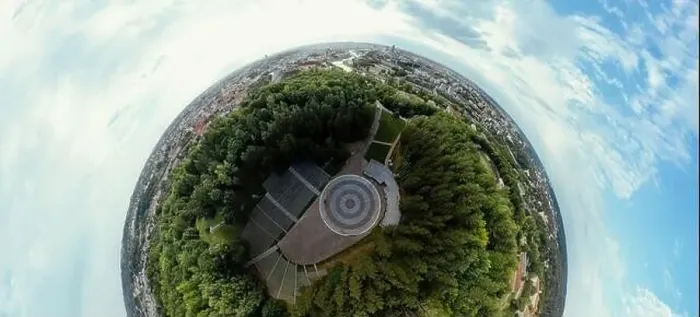 Framed Print : Park on the hill in Vilnius city, the historic center of Lithuania, European city. 360 VR panorama Framed Print : Park on the hill in Vilnius city, the historic center of Lithuania, European city. 360 VR panorama