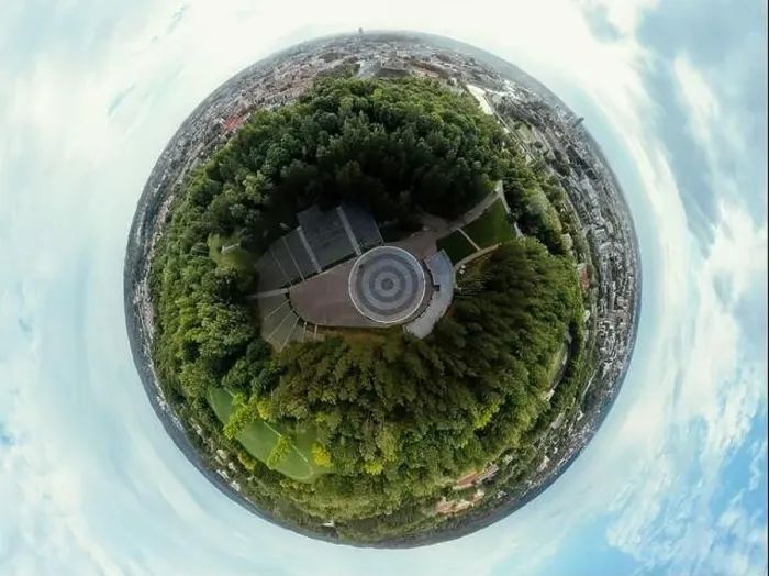 Framed Print : Park on the hill in Vilnius city, the historic center of Lithuania, European city. 360 VR panorama Framed Print : Park on the hill in Vilnius city, the historic center of Lithuania, European city. 360 VR panorama