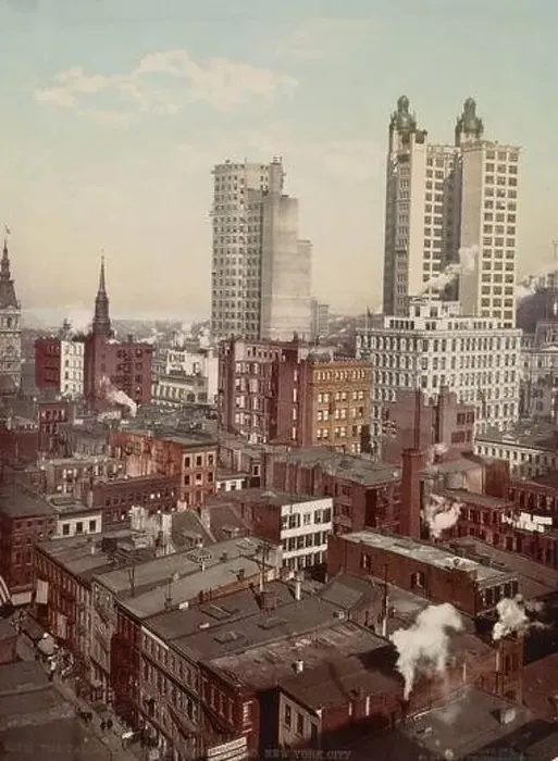 Framed Print : Park Row and Saint Paul Buildings, New York City 1901 Framed Print : Park Row and Saint Paul Buildings, New York City 1901