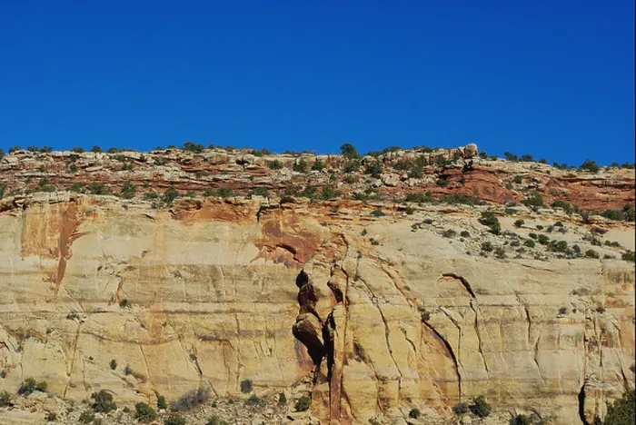Framed Print : Particular rock wall, Utah