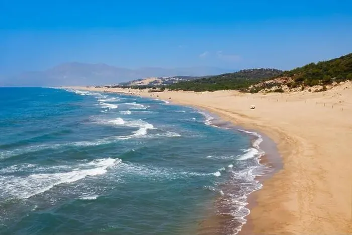 Framed Print : Patara yellow sand beach aerial panoramic view in Antalya Province, Turkey Framed Print : Patara yellow sand beach aerial panoramic view in Antalya Province, Turkey