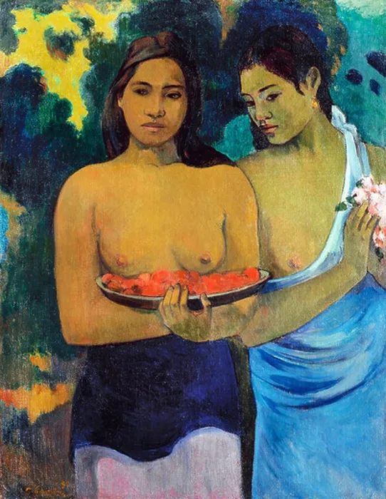 Framed Print : Paul Gauguin, Two Tahitian Women 1899 Oil on canvas. Metropolitan Museum of Art, New York City Framed Print : Paul Gauguin, Two Tahitian Women 1899 Oil on canvas. Metropolitan Museum of Art, New York City