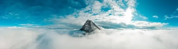 Framed Print : The peak of the Beriain mountain rises through the clouds Framed Print : The peak of the Beriain mountain rises through the clouds