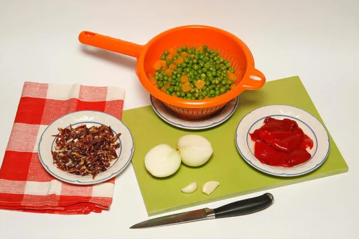 Framed Print : Peas with ham Framed Print : Peas with ham
