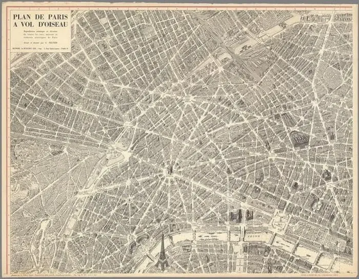 Framed Print : Peltier, Plan de Paris à vol d'oiseau - Sheet 1 - David Rumsey Framed Print : Peltier, Plan de Paris à vol d'oiseau - Sheet 1 - David Rumsey