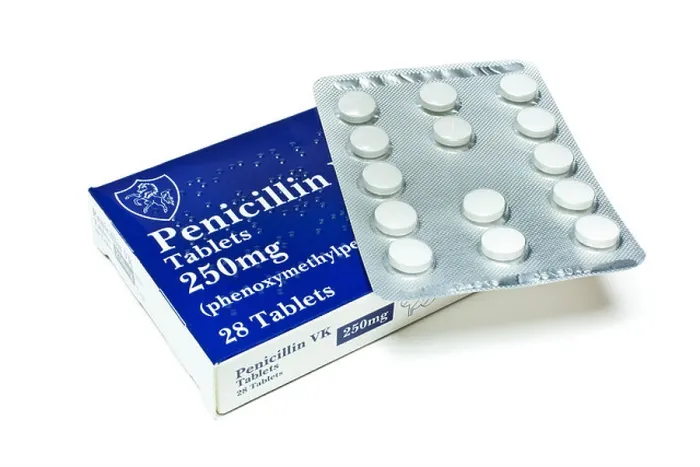 Framed Print : Penicillin antibiotics Box of 28 Penicillin vk tablets antibiotic tablets antibiotics on a white background strep a Framed Print : Penicillin antibiotics Box of 28 Penicillin vk tablets antibiotic tablets antibiotics on a white background strep a