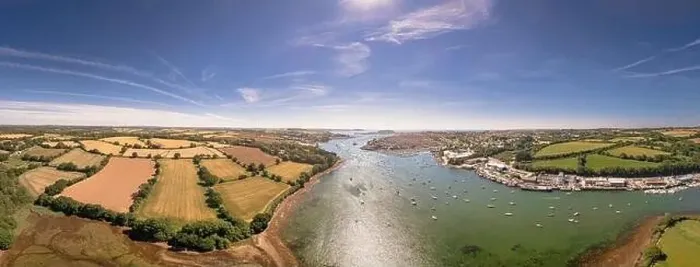 Framed Print : Penryn Creek & Falmouth from above, Cornwall, , England. Aerial Photography Framed Print : Penryn Creek & Falmouth from above, Cornwall, , England. Aerial Photography