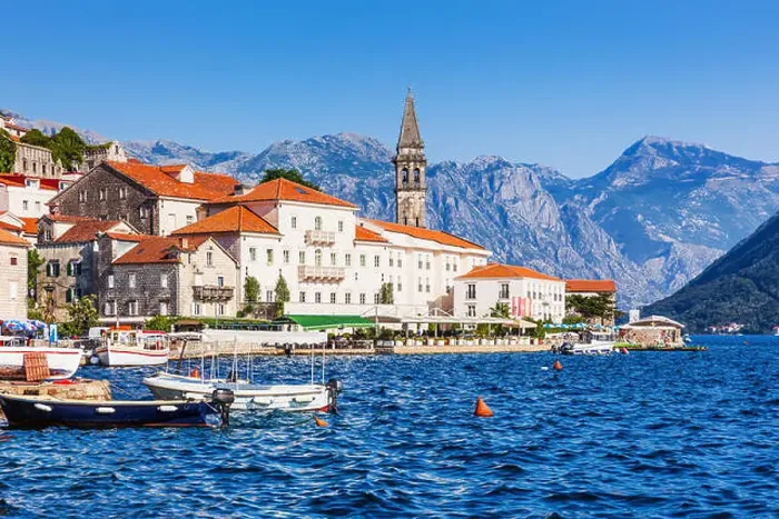 Framed Print : Perast, Montenegro. View of the historic town of Perast at the Bay of Kotor Framed Print : Perast, Montenegro. View of the historic town of Perast at the Bay of Kotor