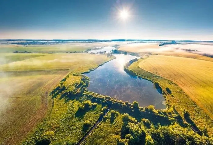 Framed Print : Perfect summer scene of Ukrainian countryside Framed Print : Perfect summer scene of Ukrainian countryside