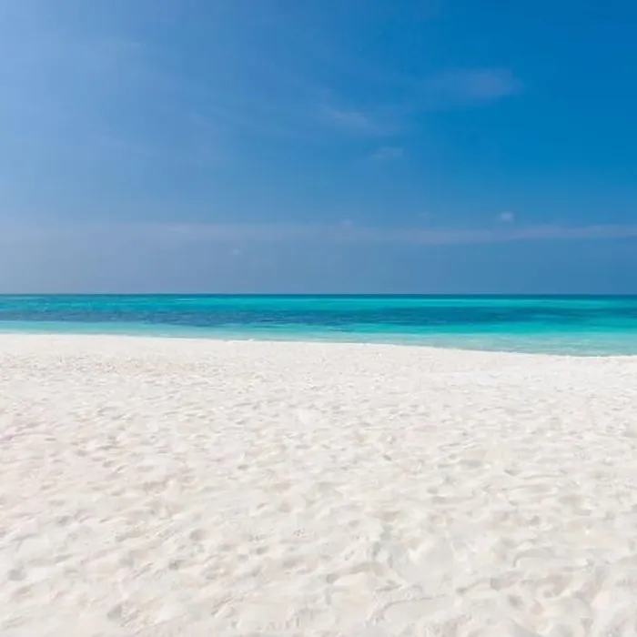 Framed Print : Perfect tranquil beach scene, soft sunlight and white sand and blue endless sea as tropical landscape. Sea sand sky concept. Summer travel vacation Framed Print : Perfect tranquil beach scene, soft sunlight and white sand and blue endless sea as tropical landscape. Sea sand sky concept. Summer travel vacation