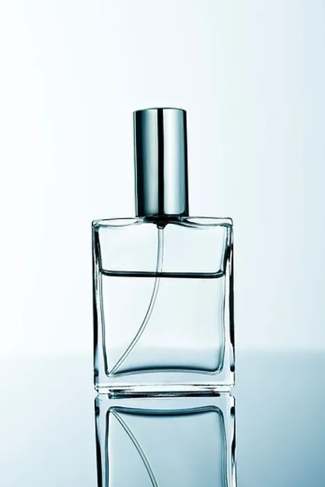 Framed Print : perfume bottle of clear perfume Framed Print : perfume bottle of clear perfume