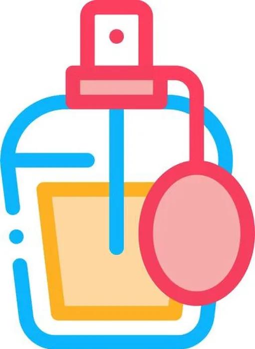 Framed Print : Perfume Bottle Icon Vector Outline Illustration