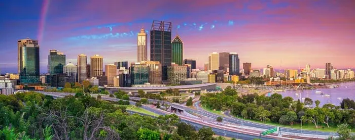Framed Print : Perth. Panoramic cityscape image of Perth skyline, Australia during dramatic sunset Framed Print : Perth. Panoramic cityscape image of Perth skyline, Australia during dramatic sunset