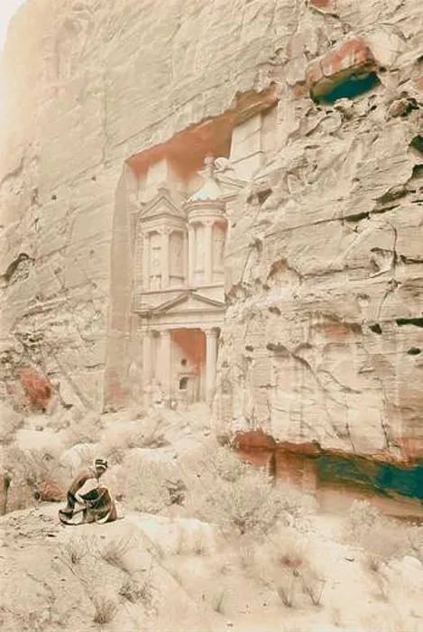 Framed Print : Petra, el-Khazne. 1898, Jordan, Petra (Extinct city). Reimagined by Gibon. Classic art with a modern twist reimagined Framed Print : Petra, el-Khazne. 1898, Jordan, Petra (Extinct city). Reimagined by Gibon. Classic art with a modern twist reimagined