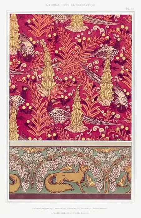 Framed Print : Pheasant-Fox / Illustration from L'animal dans la decoration (1897) by Maurice Pillard Verneuil Framed Print : Pheasant-Fox / Illustration from L'animal dans la decoration (1897) by Maurice Pillard Verneuil