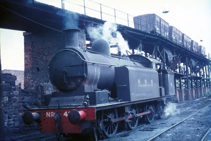 Framed Print : Philadelphia Colliery yard, County Durham on Friday 22nd September 1967 with Robert Stephenson & Hawthorn 0-6-2T No Framed Print : Philadelphia Colliery yard, County Durham on Friday 22nd September 1967 with Robert Stephenson & Hawthorn 0-6-2T No