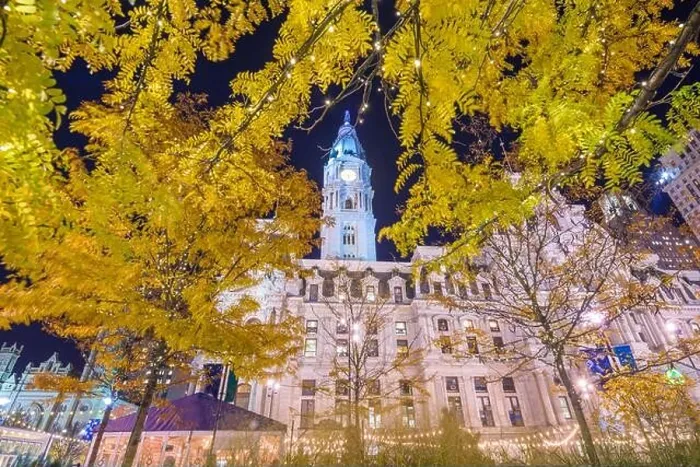 Framed Print : Philadelphia, Pennsylvania, USA at City Hall Tower during an autumn evening Framed Print : Philadelphia, Pennsylvania, USA at City Hall Tower during an autumn evening