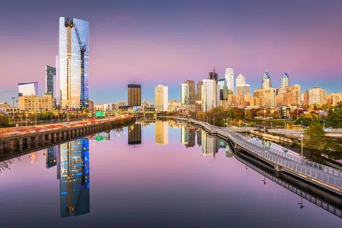 Framed Print : Philadelphia, Pennsylvania, USA downtown city skyline on the Schuylkill River at twilight Framed Print : Philadelphia, Pennsylvania, USA downtown city skyline on the Schuylkill River at twilight