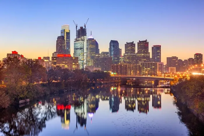 Framed Print : Philadelphia, Pennsylvania, USA downtown skyline at dusk on the Schuylkill River Framed Print : Philadelphia, Pennsylvania, USA downtown skyline at dusk on the Schuylkill River