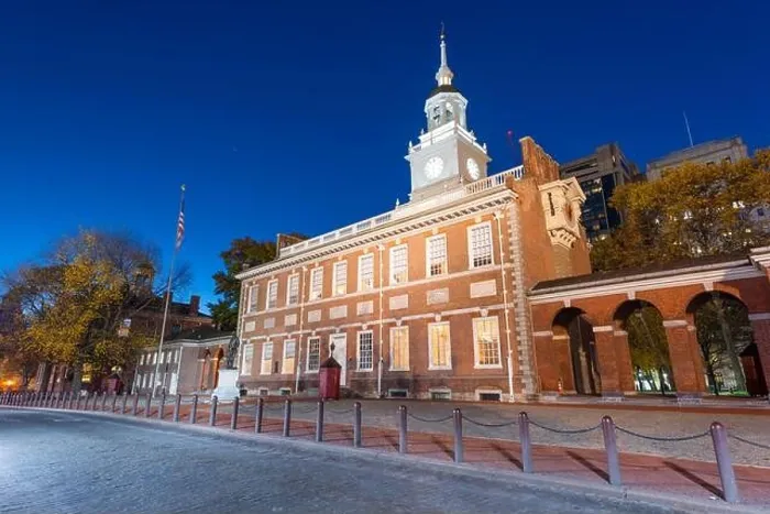 Framed Print : Philadelphia, Pennsylvania, USA at Independence Hall during the evening Framed Print : Philadelphia, Pennsylvania, USA at Independence Hall during the evening