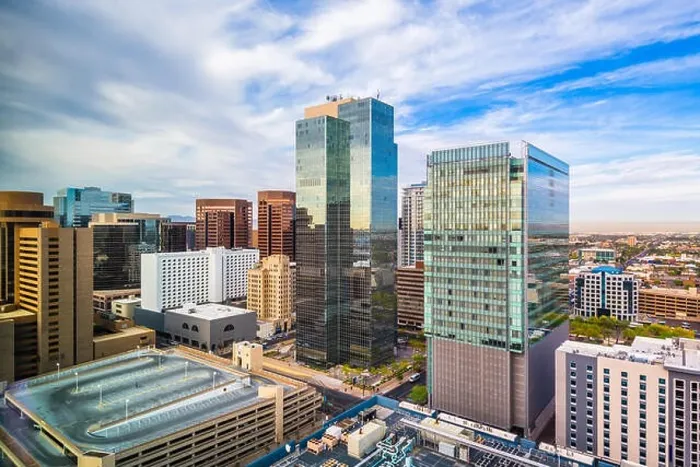 Framed Print : Phoenix, Arizona, USA cityscape in downtown in the afternoon Framed Print : Phoenix, Arizona, USA cityscape in downtown in the afternoon