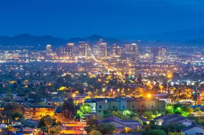 Framed Print : Phoenix, Arizona, USA downtown cityscape at dusk Framed Print : Phoenix, Arizona, USA downtown cityscape at dusk