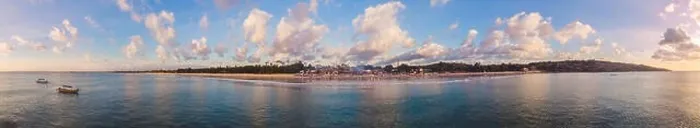 Framed Print : Photo from the air, from the drone Balinese Jimbaran beach famous for it's perfect sea food restaurants Framed Print : Photo from the air, from the drone Balinese Jimbaran beach famous for it's perfect sea food restaurants