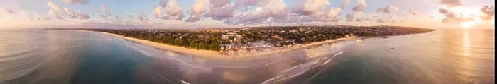 Framed Print : Photo from the air, from the drone Balinese Jimbaran beach famous for it's perfect sea food restaurants Framed Print : Photo from the air, from the drone Balinese Jimbaran beach famous for it's perfect sea food restaurants