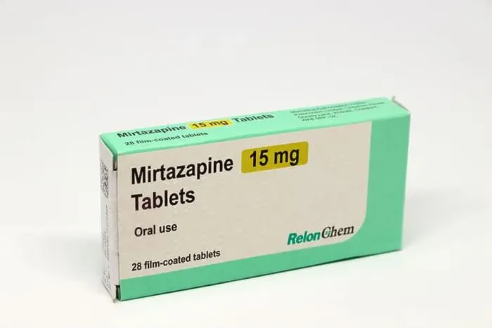 Framed Print : Photo of box of Mirtazapine 15mg tablets used to treat depression Framed Print : Photo of box of Mirtazapine 15mg tablets used to treat depression