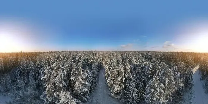 Framed Print : photo from a flying drone, a small planet and a winter landscape, pines and spruces are covered with snow Framed Print : photo from a flying drone, a small planet and a winter landscape, pines and spruces are covered with snow