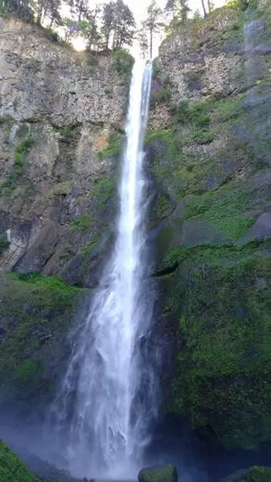 Framed Print : Photo of Latourell waterfall in Columbia river gorge in Oregon America Framed Print : Photo of Latourell waterfall in Columbia river gorge in Oregon America