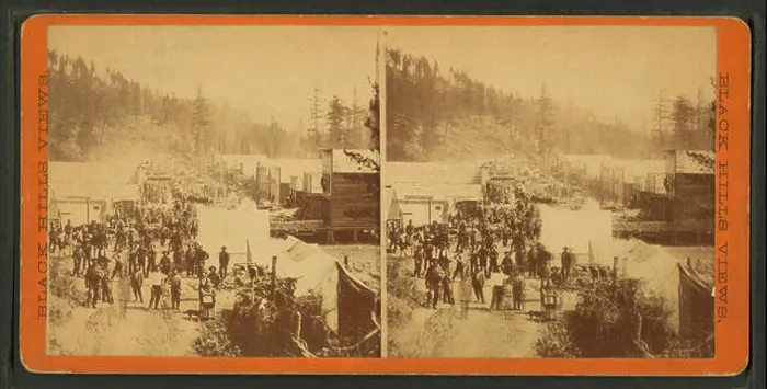 Framed Print : This photograph captures Deadwood City in Whitewood Gulch