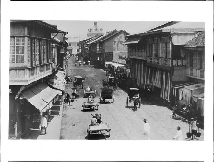 Framed Print : This photograph depicts a street scene in Manila