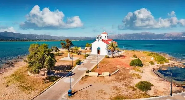 Framed Print : Photography of Saint Spiridon church in Elafonisos port Framed Print : Photography of Saint Spiridon church in Elafonisos port