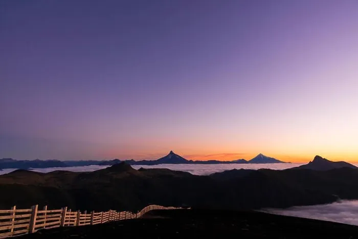 Framed Print : photography at sunset over the heights of the Antillanca Volcano Framed Print : photography at sunset over the heights of the Antillanca Volcano
