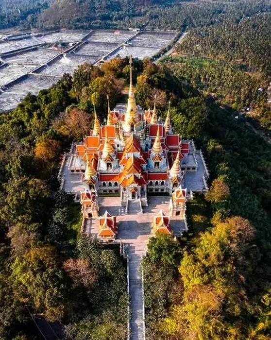 Framed Print : Phra Mahathat Chedi Phakdee Prakat temple in Prachuap Khiri Khan, Thailand Framed Print : Phra Mahathat Chedi Phakdee Prakat temple in Prachuap Khiri Khan, Thailand