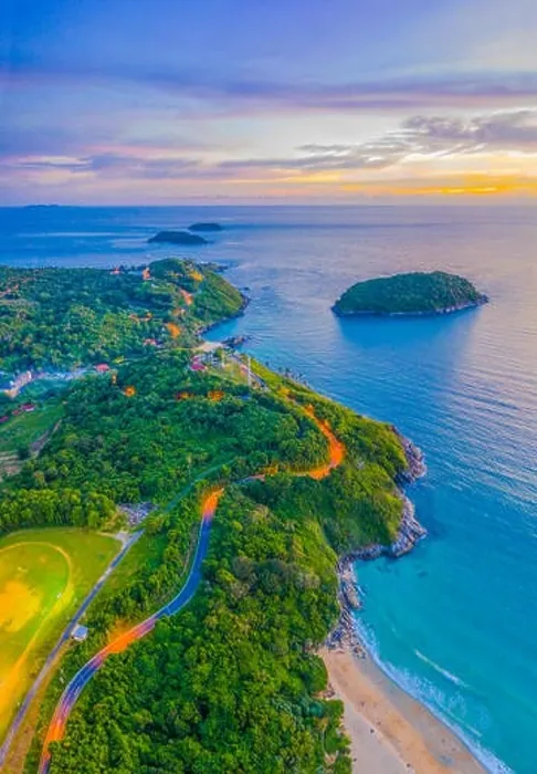 Framed Print : Phromthep cape is a famouse landmark and popular sunset viewpoint of Phuket Thailand Framed Print : Phromthep cape is a famouse landmark and popular sunset viewpoint of Phuket Thailand