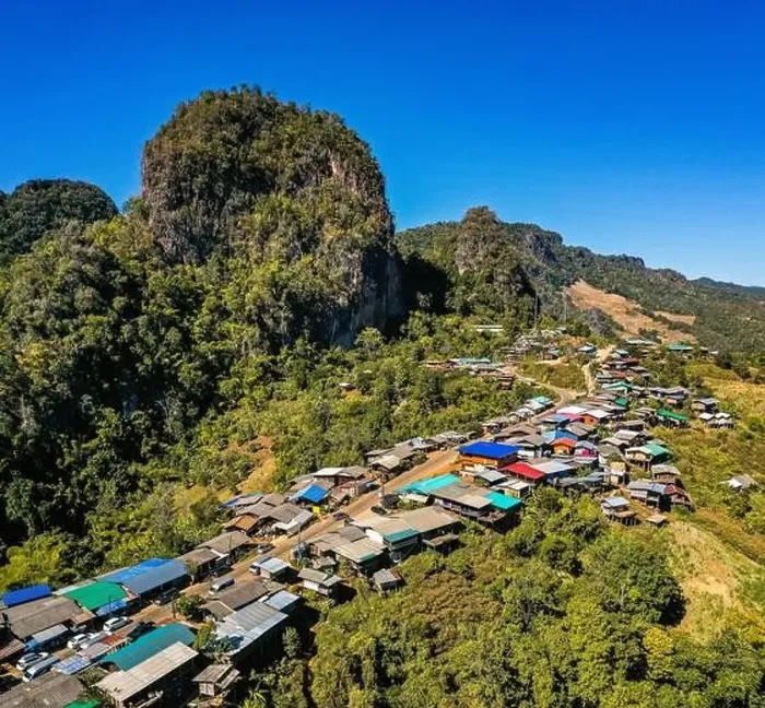 Framed Print : Phu Pha Mok Ban Jabo village in Mae Hong Son, Thailand Framed Print : Phu Pha Mok Ban Jabo village in Mae Hong Son, Thailand