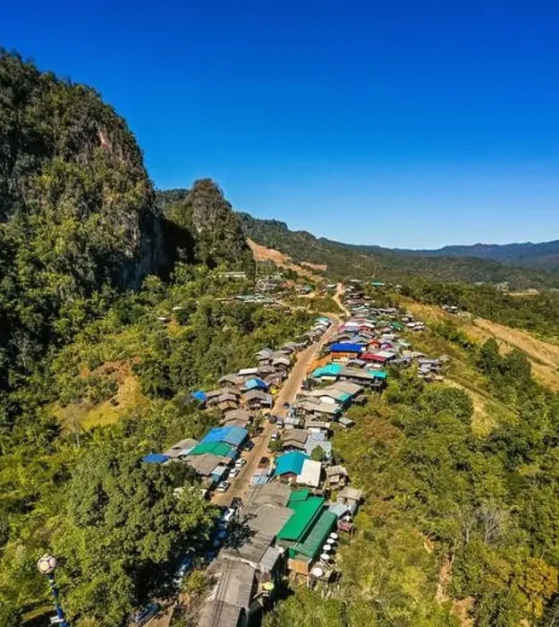 Framed Print : Phu Pha Mok Ban Jabo village in Mae Hong Son, Thailand Framed Print : Phu Pha Mok Ban Jabo village in Mae Hong Son, Thailand