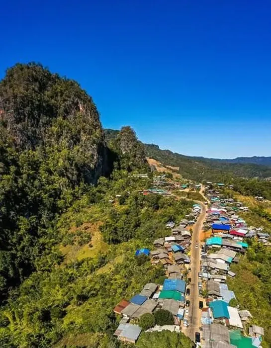Framed Print : Phu Pha Mok Ban Jabo village in Mae Hong Son, Thailand Framed Print : Phu Pha Mok Ban Jabo village in Mae Hong Son, Thailand