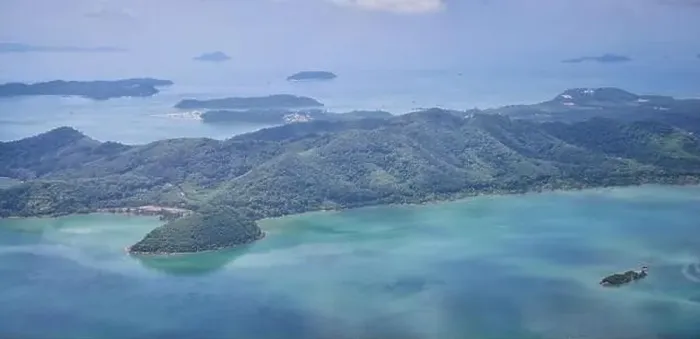 Framed Print : Phuket Thailand aerial drone bird's eye view photo of tropical sea Framed Print : Phuket Thailand aerial drone bird's eye view photo of tropical sea