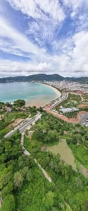 Framed Print : Phuket Thailand patong bay. Panorama landscape nature view from Drone camera Framed Print : Phuket Thailand patong bay. Panorama landscape nature view from Drone camera