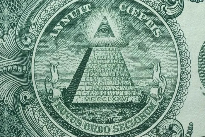Framed Print : Picture of the Great Seal of the United States with writings Annuit Coeptis and Novus Ordo Seclorum, printed on One USA dollar banknote Framed Print : Picture of the Great Seal of the United States with writings Annuit Coeptis and Novus Ordo Seclorum, printed on One USA dollar banknote