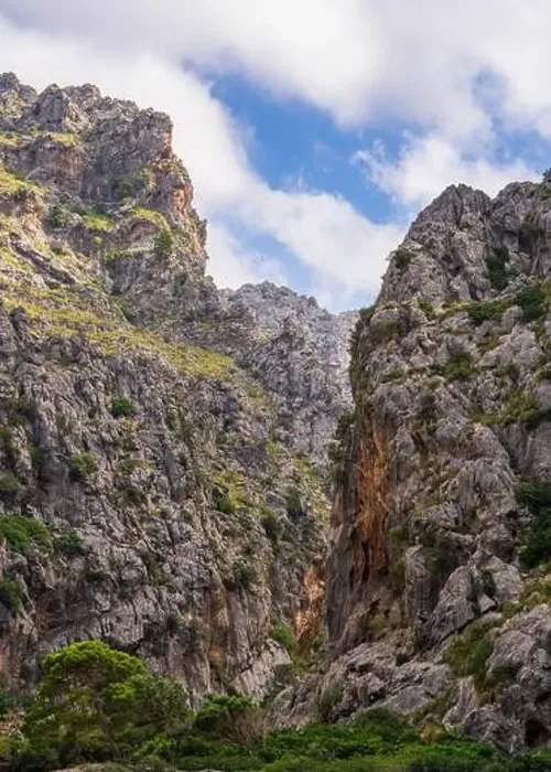 Framed Print : Picturesque aerial view of Mallorca mountain landscape Framed Print : Picturesque aerial view of Mallorca mountain landscape