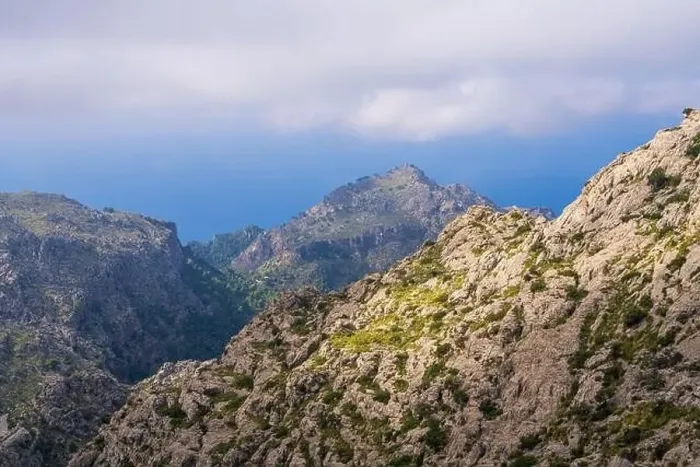 Framed Print : Picturesque aerial view of Mallorca mountain landscape Framed Print : Picturesque aerial view of Mallorca mountain landscape