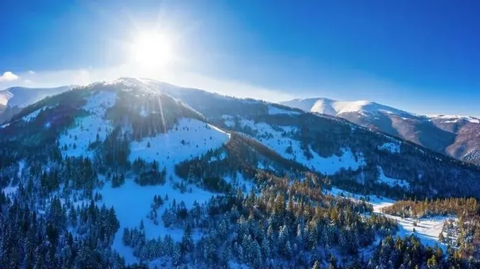 Framed Print : Picturesque winter panorama of mountain hills Framed Print : Picturesque winter panorama of mountain hills