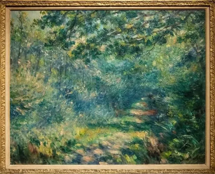 Framed Print : Pierre-Auguste Renoir, l'Allée au bois (The Woodland Path) Framed Print : Pierre-Auguste Renoir, l'Allée au bois (The Woodland Path)